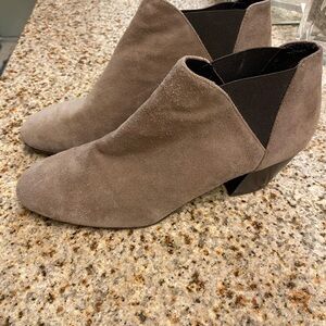 Women’s Aquatalia Taupe Suede Ankle Booties